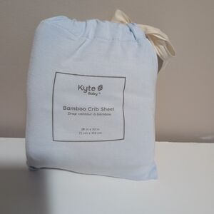 Kyte BABY Bamboo Crib Sheet - Soft Blue